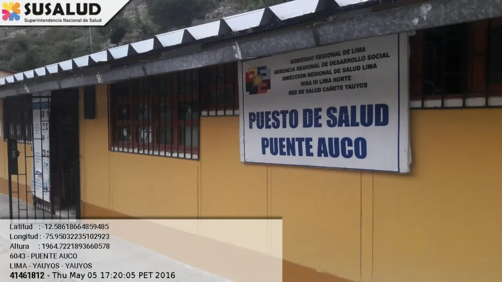 Puente Auco en Yauyos, Lima
