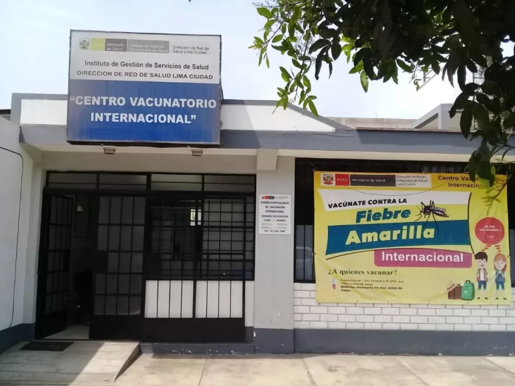 Centro S. Especializ. Vacunacion Internacion en San Isidro, Lima