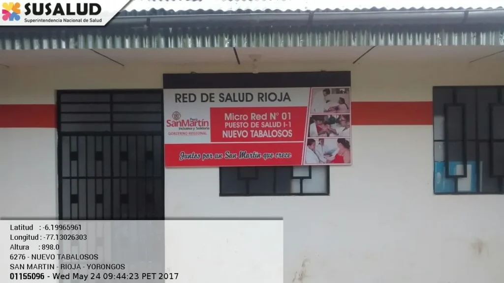 Puesto de Salud Nuevo Tabalosos en Yorongos, San Martin