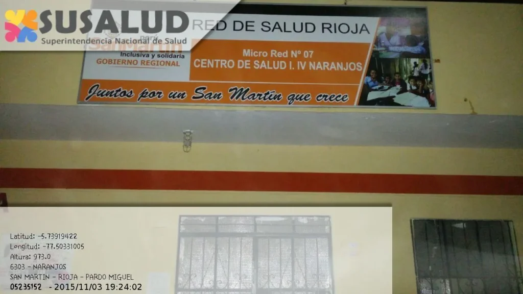 Centro de Salud Naranjos en Pardo Miguel, San Martin