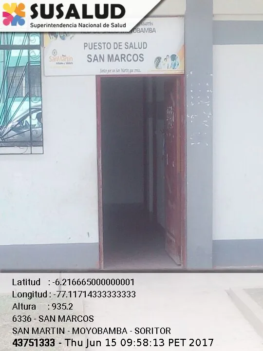 Puesto de Salud San Marcos en Soritor, San Martin