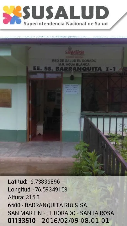 Barranquita Rio Sisa en Santa Rosa, San Martin