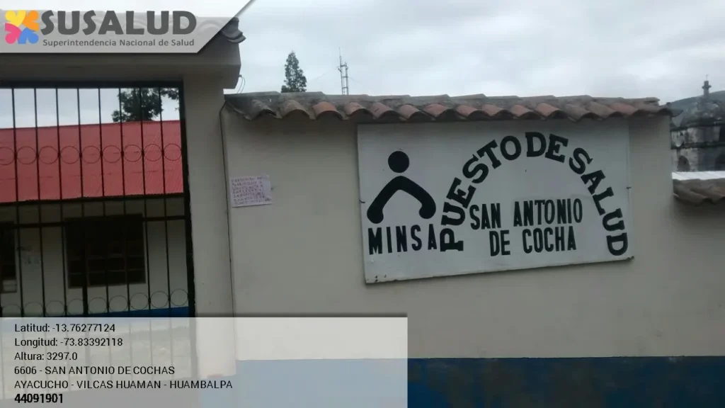 Puesto de Salud San Antonio de Cochas en Huambalpa, Ayacucho