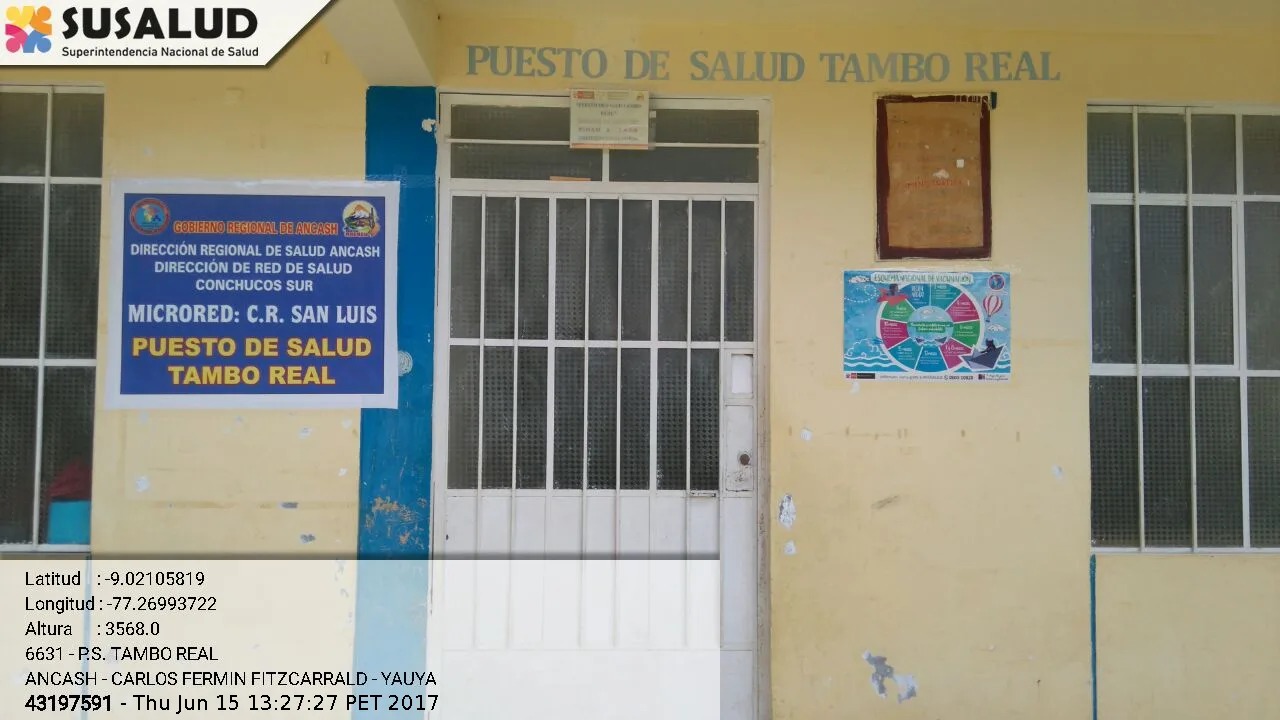 Puesto de Salud Tambo Real en Yauya, Ancash