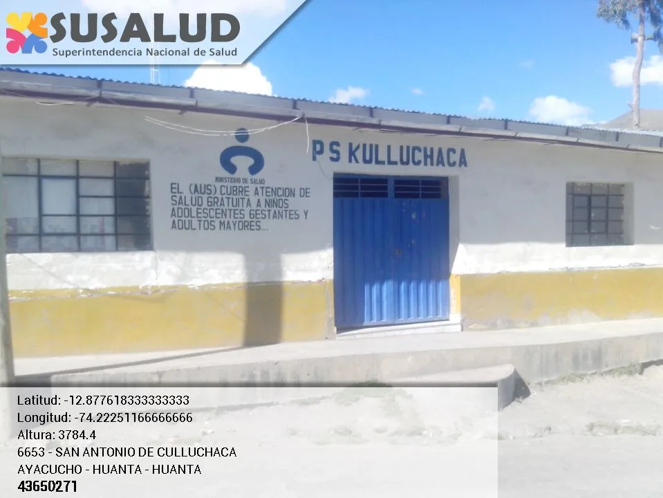 Puesto de Salud San Antonio de Culluchaca en Huanta, Ayacucho
