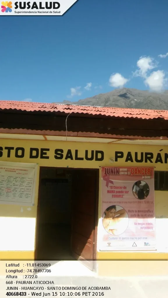 Pauran Aticocha en Santo Domingo de Acobamba, Junin