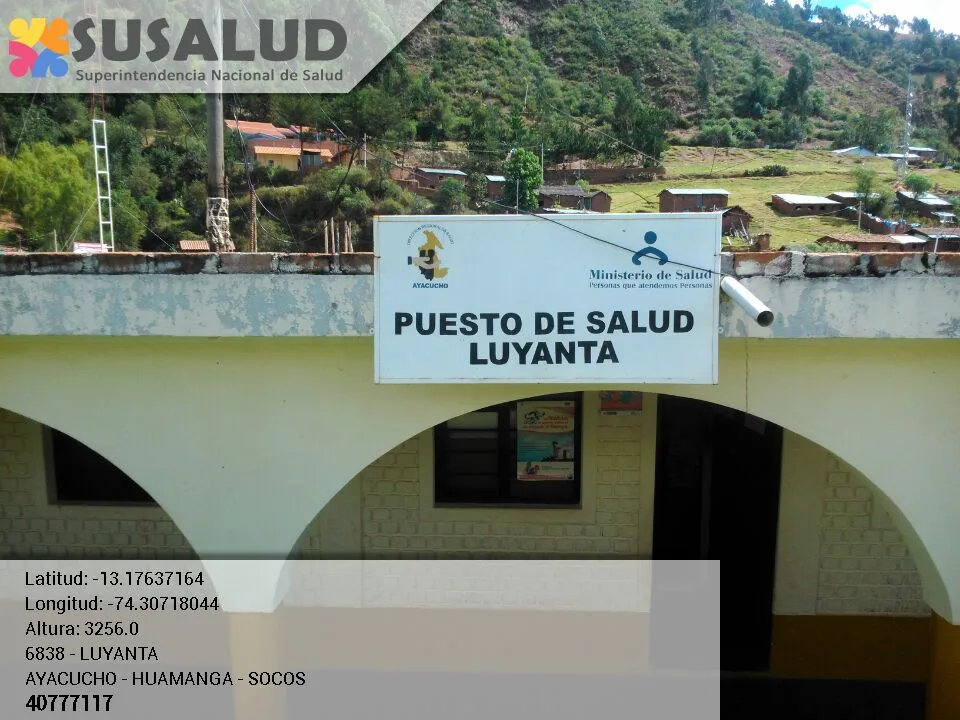 Puesto de Salud Luyanta en Socos, Ayacucho