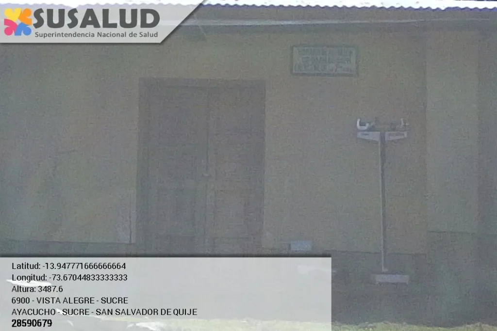 Puesto de Salud Vista Alegre – Sucre en San Salvador de Quije, Ayacucho