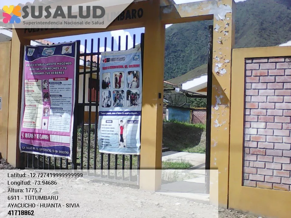 Puesto de Salud Tutumbaru en Sivia, Ayacucho