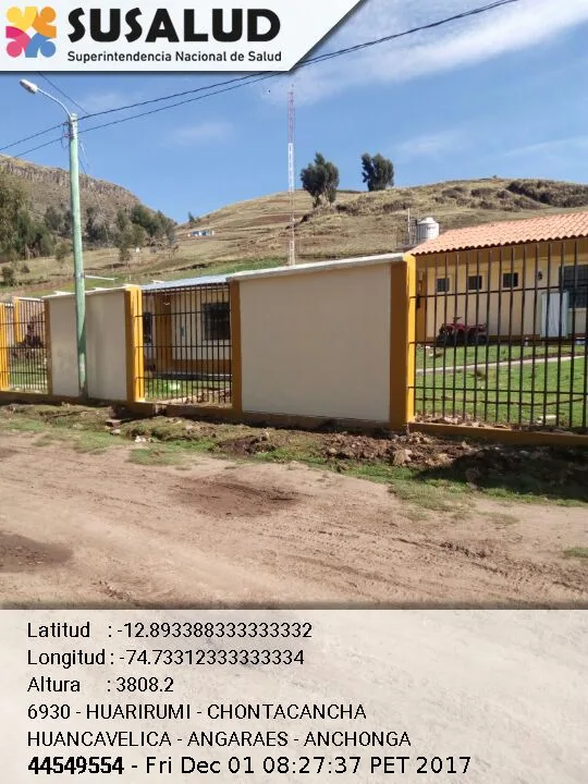 Huarirumi – Chontacancha en Anchonga, Huancavelica