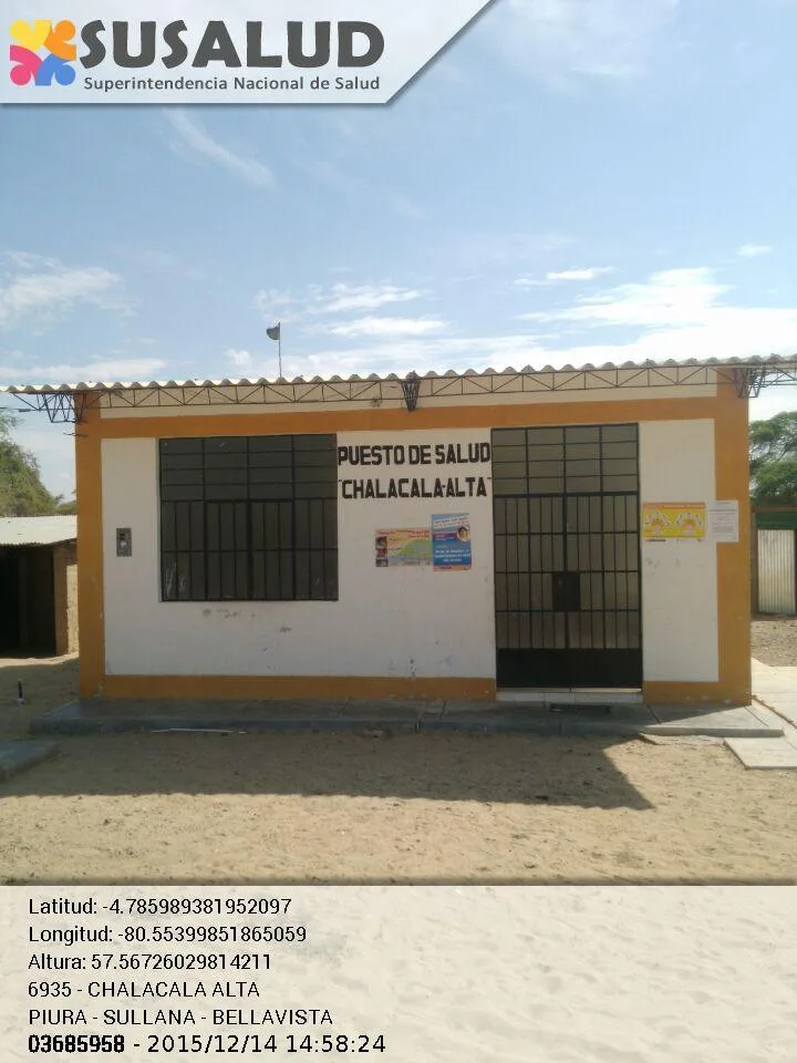 Puesto de Salud Chalacala Alta en Sullana, Piura