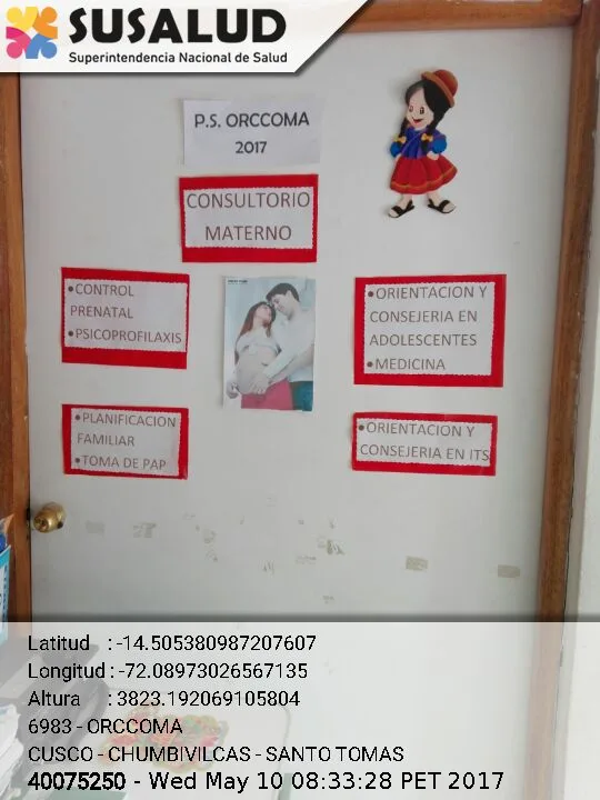 Orccoma en Santo Tomas, Cusco