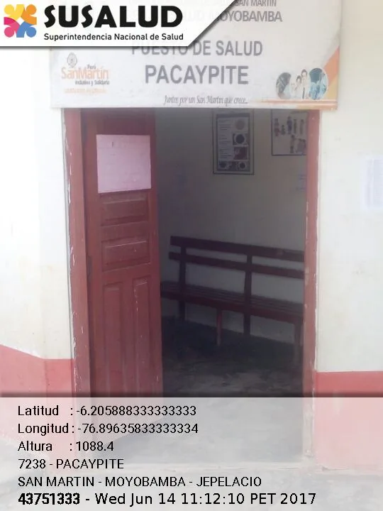 Puesto de Salud Pacaypite en Jepelacio, San Martin