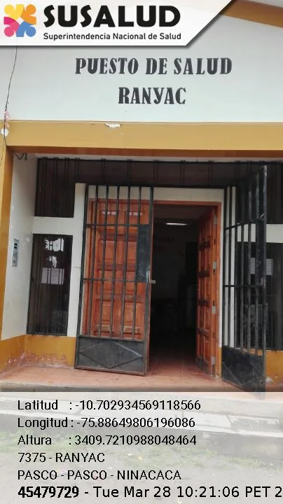 Ranyac en Ninacaca, Pasco