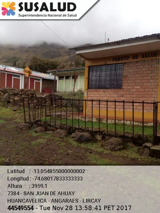 San Juan de Ahuay en Lircay, Huancavelica