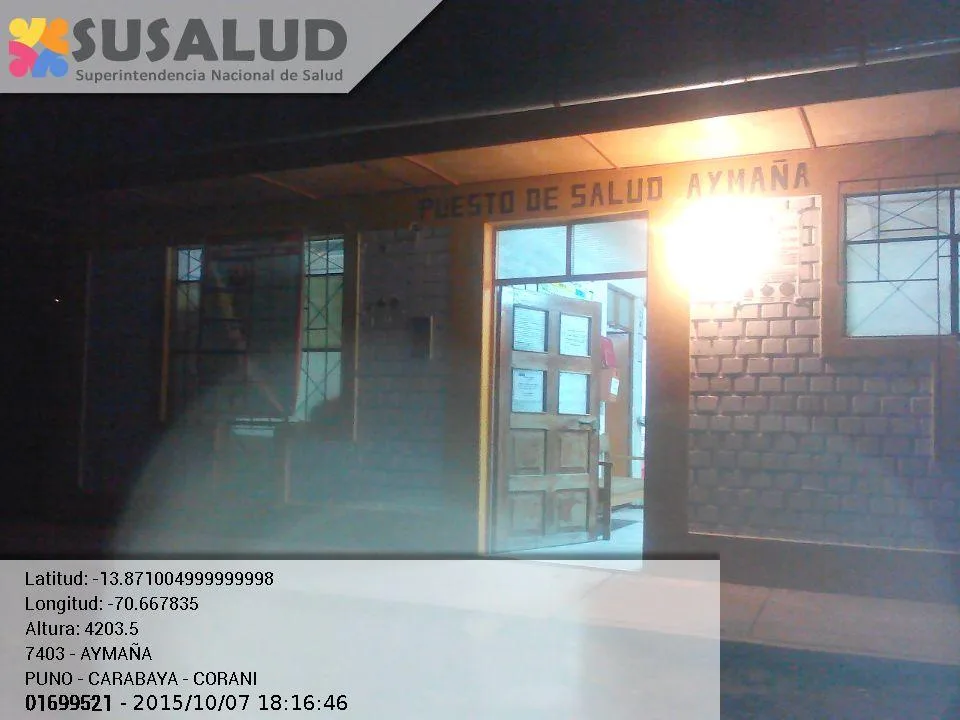 Puesto de Salud Aymaña en Corani, Puno