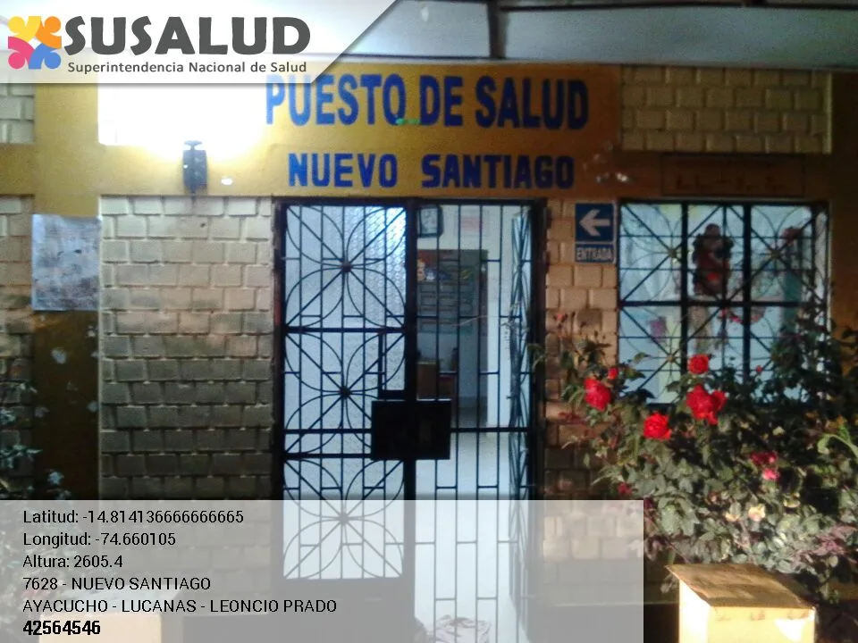 Pusto de Salud Nuevo Santiago en Leoncio Prado, Ayacucho