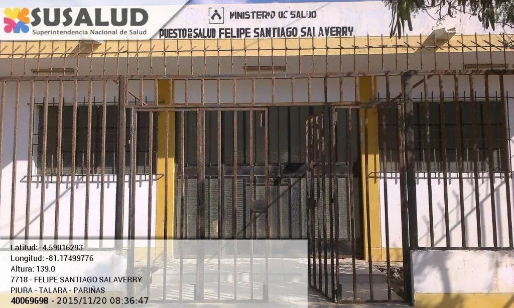Puesto de Salud Felipe Santiago Salaverry en Pariñas, Piura