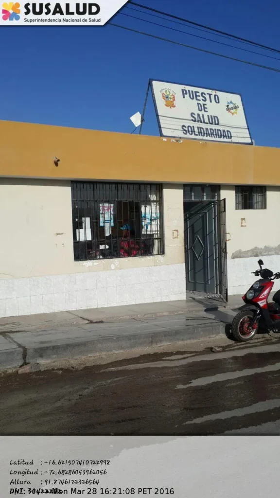 Puesto de Salud Solidaridad en Samuel Pastor, Arequipa