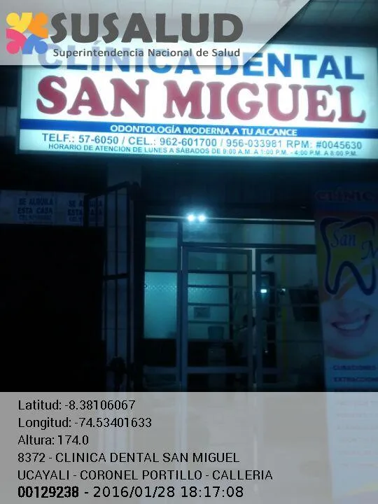 Clinica Dental San Miguel en Calleria, Ucayali