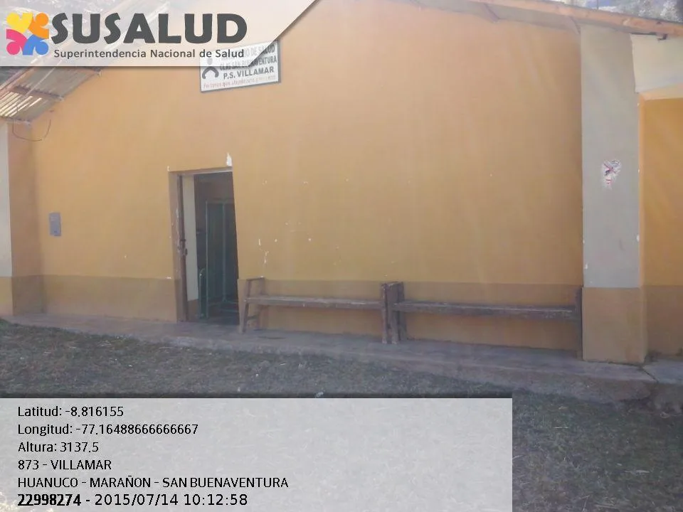Puesto de Salud Villamar en San Buenaventura, Huanuco