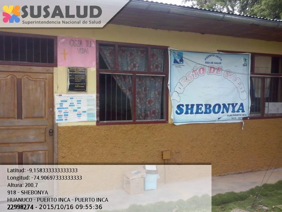Shebonya en Puerto Inca, Huanuco