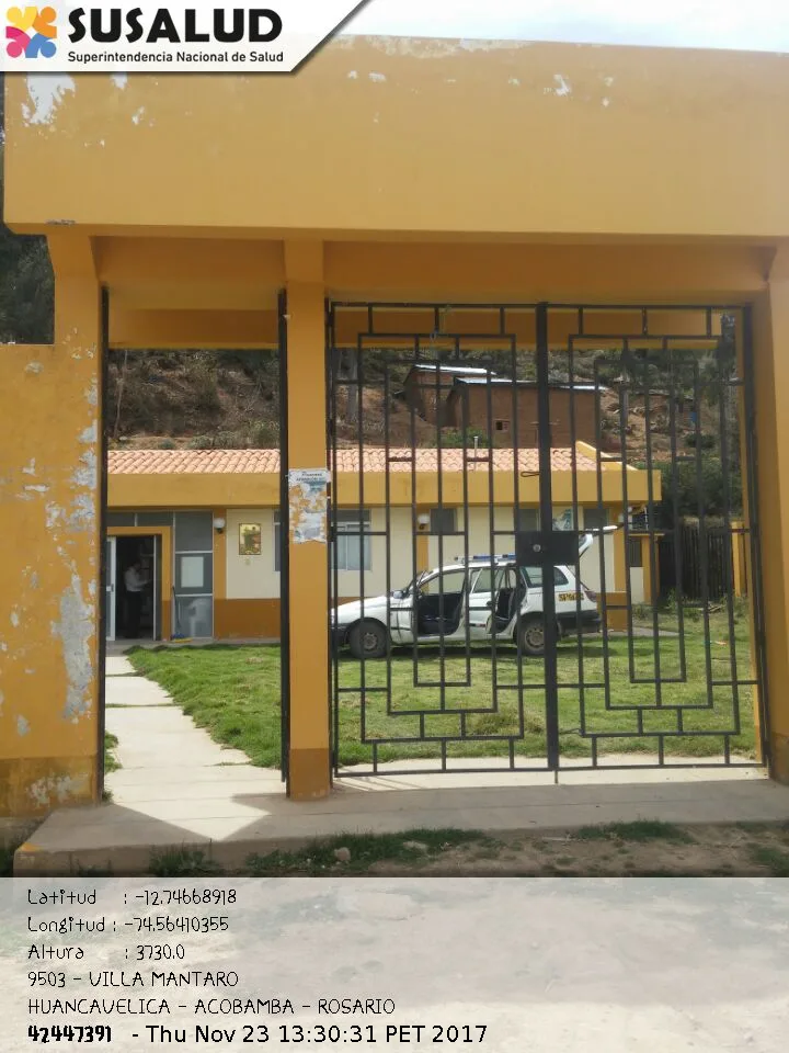 Puesto de Salud de Villa Mantaro en Rosario, Huancavelica