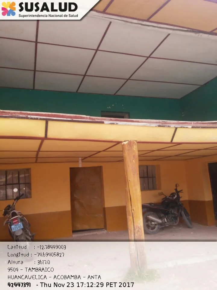 Puesto de Salud Tambraico en Anta, Huancavelica