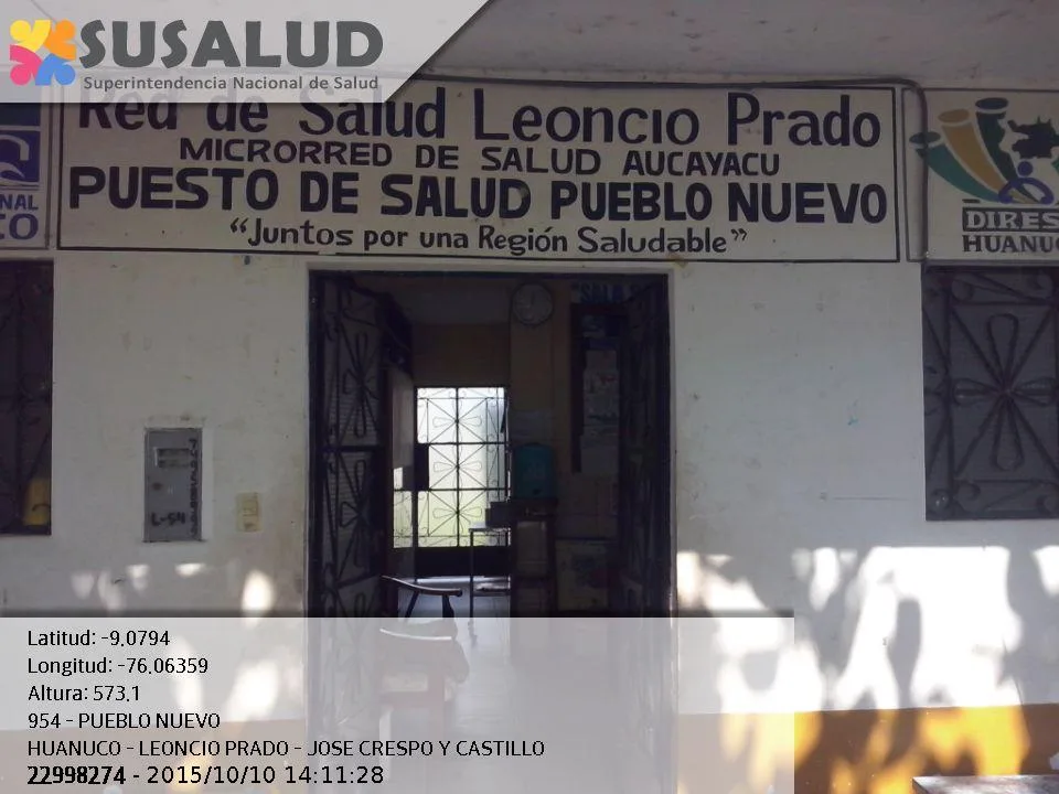 Puesto de Salud Pueblo Nuevo en Huanuco